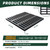 Cast Iron Drain Grate, 24 * 24in Outdoor Drain Cover, Heavy Duty B125 Class Channel Grate, Black Square Drainage Grate, Metal Sewer Grate for Concrete Floor, Yard, Driveway & Garage.