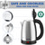 DEZIN Electric Kettle Upgraded, BPA Free 2L Stainless Steel Tea Kettle, Fast Boil Water Warmer with Auto Shut Off and Boil Dry Protection Tech for Coffee, Tea, Beverages
