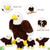 Lenwen 5 Pcs Eagle Stuffed Animal Bulk 1 Plush Mommy with 4 Cute Babies Plush Wild Bald Eagles Stuffed Animal Toy for Boys Girls Birders Zoo Gifts