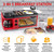 Nostalgia 3-in-1 Breakfast Station - Includes Coffee Maker, Non-Stick Griddle, and 4-Slice Toaster Oven - Versatile Breakfast Maker with Timer - Red