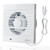 EINTTAX 4 Inch Wall Mount Bathroom Exhaust Fan, Plug in Wall Exhaust Fan, 12W 77 CFM Bathroom Window Fan with Backdraft Damper for Kitchen, Garage, Office, 34 dB, White