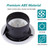 Allvent 3 inch ABS Adjustable Air Vent White Round Soffit Exhaust Vent for Inline Duct Fan Outlet Vent(ø75mm)