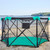 Summer Infant Pop ‘N Play Deluxe Ultimate Playard, Aqua Splash - Full Coverage Indoor/Outdoor Portable Play Pen with Fast, Easy and Compact Fold