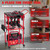 Ferreteriai Power Tool Organizer Cart with Wheels, Screw Driver and Drill Organizer with Battery Holder, Rolling Carts, Storage Rack, Red Tool Organizers and Storage for Garage, Workshop & DIY Use
