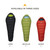 Teton LEEF Lightweight Mummy Sleeping Bag Perfect for Camping, Hiking, and Backpacking; Cold Weather Option, Compression Sack Included - Black & Sage, 30F