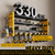 NattyDot Power Tool Organizer Wall Mount,Cordless Drill Organizer,4 Layers Large Capacity Tool Rack with 8 Drill Holders(YELLOW)