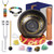 Tibetan Singing Bowl Set (16Pcs) - Pure Sound - 3.5 inch Brass Material - 100% Handmade - for Sound Healing, Chakra Balancing, Meditation, Mindfulness, Stress Relief Tools, Unique Spiritual Gifts