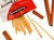 Hot Cinnamon Flavored Toothpicks (Flat Shape) 100ct