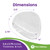 Premium Gel Ball of Foot Cushions - Reusable Clear Gel Metatarsal Pads - Foot Pain Relief - 1/4 Inch - 4 Pair