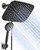 Veken 11.8 Inch Rectangle Rain Shower Head - Shower Heads with 6 Modes Handheld Spray Combo - Wide Rainfall shower with 70" Hose - 1.8gpm Dual Showerhead with Anti-Clog Nozzles - Matte Black