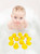 YUERFEILA Kids Bath Duck Toys 50 PCS Mini Rubber Ducks Squeak and Float Duckies Baby Shower Toy Party Decoration for Toddlers Boys Girls (1.6’’)