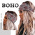 Acenail Wide Headbands Women Boho Turban Knotted Headband Floral Elastic Non Slip Hairband Workout Yoga Head Scarfs Bohemian Headwraps Fashion Hair Accessories for Women 4Pcs (Stylish)