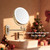 1X/20X Wall Mounted Makeup Mirror with Light, 8" Rechargeable Double-Sided Magnifying Mirror, Vanity Mirror Dimmable 3 Color Light, 360° Extension Rotation Foldable 14.5 Inch Arm, Brushed Nickel