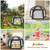 Zooawa Pop Up Playpen for Baby, Portable Playpen for Babies and Toddlers with Removable Sun-Shades& 2 Side UV Covers, Lightweight Outdoor Baby Play-Pen for Beach Home with Travel Bag, Black