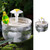 MANON ROSA Bird Bath for Parakeets - Small Bird Shower Bathing Fountain with Filtered Circulating Water Pool Sink for Parrots Lovebirds Conures Finches Cockatiels - Easy-Clean Pet Accessories (Clear)