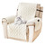 Timrliy Recliner Cover for Lazy Boy Recliner Chair Covers,30Inches Washable Quilted Recliner Chair Covers with Side Pockets,White Furniture Protector for Pets/Kids