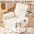 Timrliy Recliner Cover for Lazy Boy Recliner Chair Covers,30Inches Washable Quilted Recliner Chair Covers with Side Pockets,White Furniture Protector for Pets/Kids