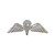 British Silver Small Parachutist Foreign Jump Wings, Brite