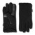 isotoner Women's Stretch Fleece Touchscreen Texting Cold Weather Gloves with Warm, Soft Lining, smartDRI Black, One Size