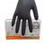 ichef glove 100 counts Food Service Food Handling Nitrile Gloves Black Powder Free (Small)