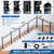 Muzata 60 Pack Black Cable Railing Rubber Grommets ONLY for Level 1/8" 5/32" Wire Rope Protector Sleeves Deck Cable Railing Hardware Kit Metal Posts CB29