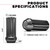 White Knight M14x1.50 (Black Chrome) Duplex 7 Spline Lug Nuts with Key (for Aftermarket Wheels), EZ Installation, Durable Carbon Steel with Stylish Black Chrome Finish, 3809LBK-24AM (24 Pack)
