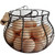 LINCOUNTRY. Farmhouse Wire Egg Baskets for Gathering Fresh Egg With Handle, Round Metal Chicken Basket Collecting Fresh Egg Holder, Vintage Style for Countertop Kitchen