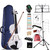 Aileen Violin 4/4 Full Size for Adults Beginners, White Fiddle Starter Kit for Students Age 12+, including Music Stand, Unique New Fingerboard Sticker, Mute
