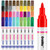 Paint Markers, 36 Colors Oil-Based Waterproof Quick Dry Permanent Pen Set for Rocks Painting, Wood, Fabric, Plastic, Canvas, Glass, Mugs, Metal, Tire, Stone, DIY Craft