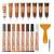 REALINN Wood Furniture Repair Kit 8 Dark Colors- Wood Fillers and Touch Up Markers, Repair Scratch, Cracks, Discoloration for Wooden Door, Floor, Table, Cabinet
