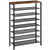 8-Tier Shoe Rack, Large Capacity Shoe Shelf, Shoe Organizer for Entryway, 28-32 Pairs of Shoes, Stable Sturdy, Tall Shoe Rack with Adjustable Metal Mesh Shelves, Rustic Brown SRHR1801Z 8-Tier Shoe Rack, Large Capacity Shoe Shelf, Shoe Organizer for Entryway, 28-32 Pairs of Shoes, Stable Sturdy, Tall Shoe Rack with Adjustable Metal Mesh Shelves, Rustic Brown SRHR1801Z