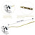 TOTO Universal Side Mount Toilet Handle THU068#CP Trip Lever for St743S Flush Tank - Easy Installation for TOTO Kohler Toilets