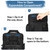 BISKLNDN Tactical Lunch Box Cooler Bag for Men, Large Expandable Insulated Lunchbox with Pockets, Heavy Duty Soft Leakproof Lunch Pail for Work, Outdoor Shifts, Camping & Picnic, 16L Black