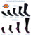 Dickies Men's Dri-Tech Moisture Control Quarter Socks (6, 12, 18 Pairs), White (6 Pairs), Large