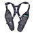 USH-300D Double Radio Shoulder Holster Chest Harness with an Adjustable Radio Pouch fits All Medium to Large Motorola ICOM Vertex Two Way Radios. Made in The USA by HOLSTERGUY