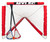 Mylec Mini Lacrosse Goal Set, White