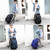 VIDOSCLA Elementary Galaxy Teens Rolling Backpack Kids Boys Luggage with Wheels Trolly BookBag for School-6 Wheels
