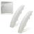 2 Pack Dryer Door Handle Replacement for GE GUD27ESSMWW GUD27ESSM1WW – Compatible with WE01X30378, WE01X25878, WE1M1068, PS1177202 – Stackable Dryer Door Handle