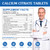 Calcium Citrate 1200mg Supplement with Vitamin D3 for Women and Men - Calcium Magnesium Zinc D3 Supplement for Bone, Teeth, Immune Support, Vegan-Friendly - 120 Tablets