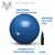 Valeo Exercise Body Ball - Professional Grade Anti-Burst Fitness, Balance Ball for Pilates, Yoga, Stability Workout & Training Physical Therapy, 65CM/26IN, BLUE