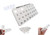 31 compartments, 1 per Day, 4 Week Monthly Pill Organizer by Promed. Includes Tray and 8 Removable compartments. (White)