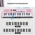 POGOLAB MK-2 37 Keys Kids Keyboard Piano, Portable Small Keyboard with 40 Songs, 200 Sounds, with MIDI Function, LED Display & Dual Speakers, Compact Mini Music Piano for Kids/Beginners (Pink)