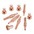 5pcs 9-8215 Electrode + 5 pcs 9-8210 Nozzle Tips Kit for Thermal Dynamics SL60/100 Plasma Cutting Torch
