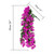 Wacloud Bougainvillea Artificial Flowers Outdoor Decor – 2PCS Faux Silk Vines, UV Resistant Bougainvillea Hanging Garland for Front Porch, Balcony, Planter, Summer Decorations, Fuchsia Purple