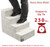 Majestic Pet Portable Pet Stairs | Soft Sherpa Steps Foam Feeling | Steps for Dogs & Cats | Dog & Cat Ramp | Indoor Only | Max Weight: up to 250 Lbs, 4 Step, Palette Heathered Gray