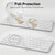Allinside Silicone Keyboard Cover for iMac Magic Keyboard A2449/A2450, Protective Skin for iMac 24" Wireless Keyboard Released in 2021, US Layout, Transparent