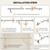 NTPN Dual Shower Head for Couples, High Pressure Double Shower Heads for Two People Rod, Two Showerhead System Fit 2 Person, Birthday Gifts for Women Men, Spa-Like (Chrome) Segmented Design
