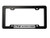 ERPART Black License Plate Tag Frame with LT4 Supercharged Black on Silver Highly Polished Real Aluminum Emblem