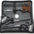 7.0 Inches Professional hair cutting thinning scissors set with razor (Black)