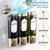 Shampoo and Conditioner Dispenser, Refillabe Shower Soap Dispensers 3 Chamber No Drill Shampoo Dispenser for Shower Wall Mounted 3 * 300ml Container for Bathroom Hotel (Bronze Gold 3 Chamber)